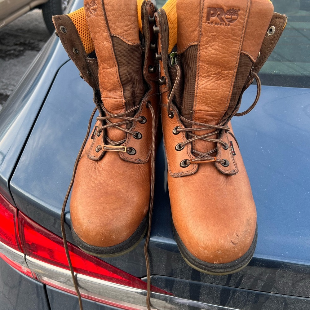 Timberland pro composite toe waterproof men’s size 8.5 work boots